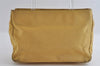 Authentic PRADA Vintage Nylon Tessuto Plastic Hand Bag Purse Yellow 3265I