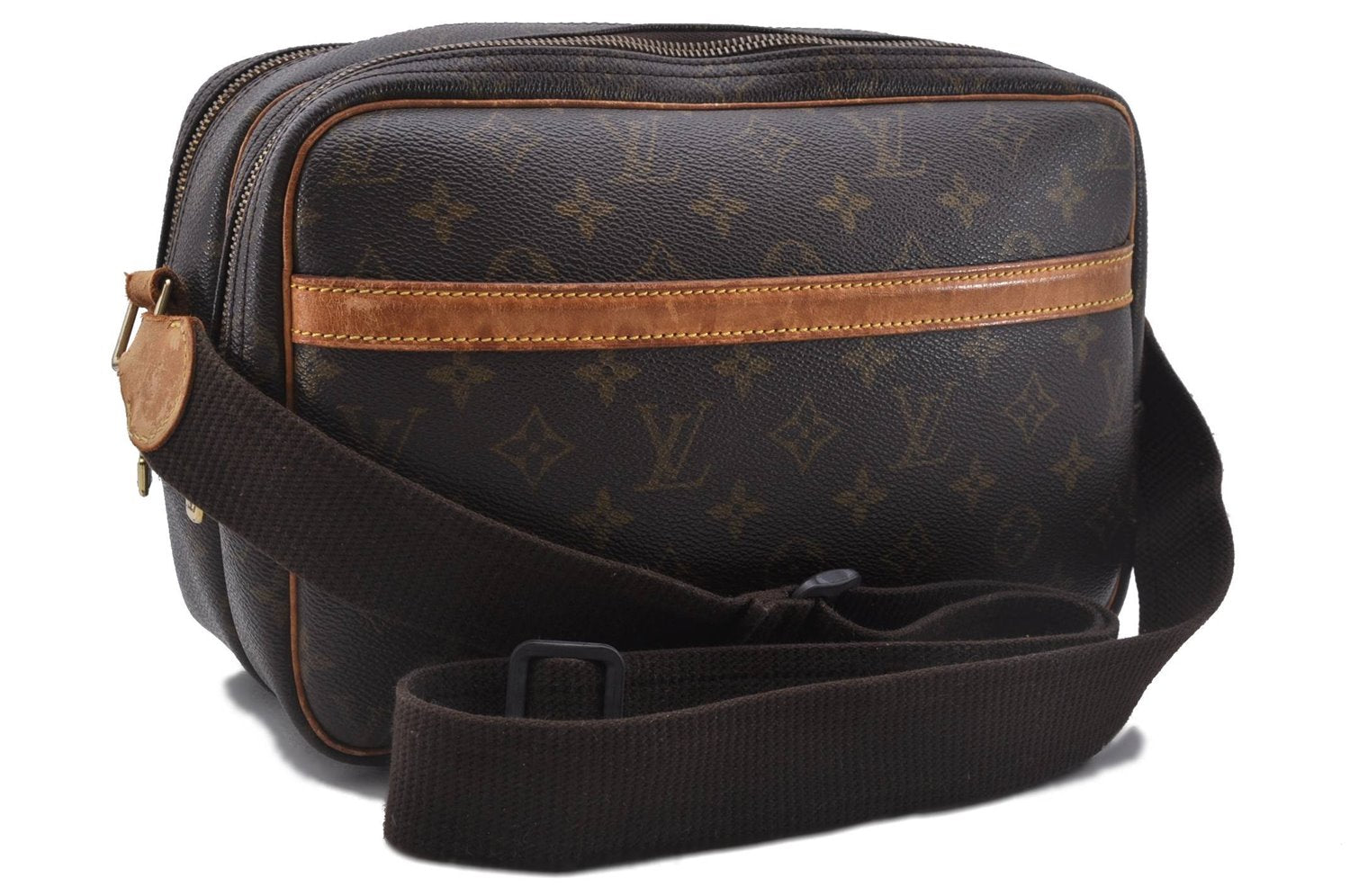 Auth Louis Vuitton Monogram Reporter PM Shoulder Cross Body Bag M45254 LV 3267D