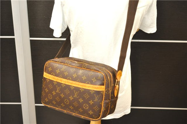 Auth Louis Vuitton Monogram Reporter PM Shoulder Cross Body Bag M45254 LV 3267D