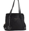 Authentic PRADA Nylon Tessuto Leather Shoulder Hand Bag Purse Black 3268I