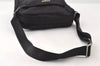 Authentic PRADA Vela Sport Nylon Tessuto Leather Shoulder Bag BT0168 Black 3270I