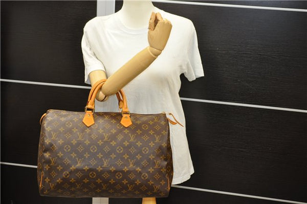 Authentic Louis Vuitton Monogram Speedy 40 Hand Bag M41522 LV 3271D