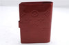 Authentic Louis Vuitton Vernis Agenda PM Notebook Cover Red R21016 LV 3271E