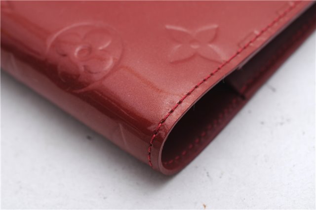 Authentic Louis Vuitton Vernis Agenda PM Notebook Cover Red R21016 LV 3271E