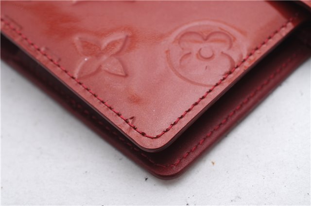 Authentic Louis Vuitton Vernis Agenda PM Notebook Cover Red R21016 LV 3271E