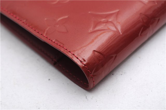 Authentic Louis Vuitton Vernis Agenda PM Notebook Cover Red R21016 LV 3271E