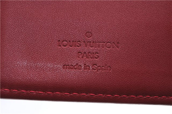 Authentic Louis Vuitton Vernis Agenda PM Notebook Cover Red R21016 LV 3271E