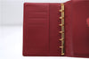 Authentic Louis Vuitton Vernis Agenda PM Notebook Cover Red R21016 LV 3271E