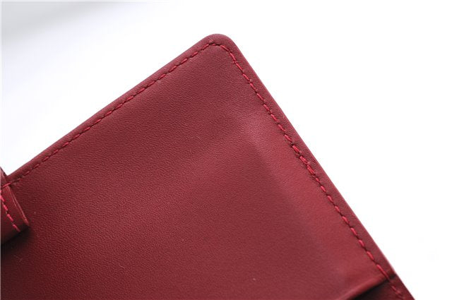 Authentic Louis Vuitton Vernis Agenda PM Notebook Cover Red R21016 LV 3271E