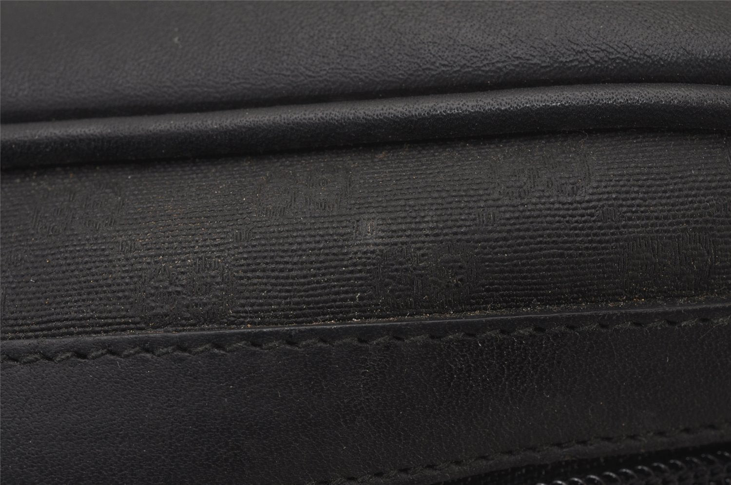 Authentic GUCCI Micro GG PVC Leather Shoulder Cross Body Bag Black Junk 3271I