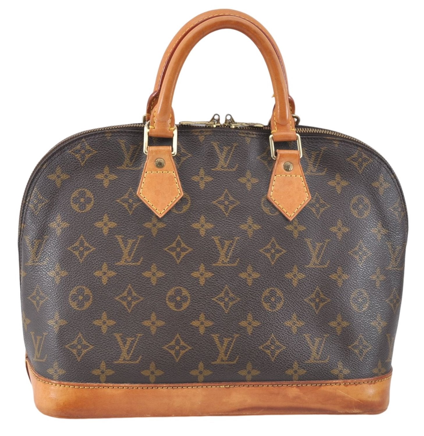 Authentic Louis Vuitton Monogram Alma Hand Bag Purse M51130 LV 3272E