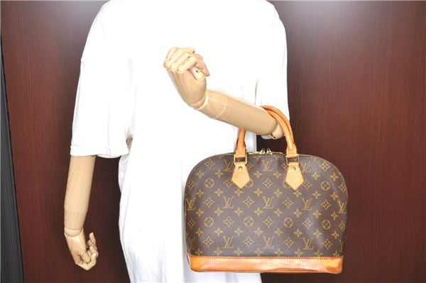 Authentic Louis Vuitton Monogram Alma Hand Bag Purse M51130 LV 3272E