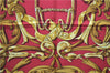 Authentic HERMES Carre 90 Scarf "LE MORS A LA CONETABLE" Silk Bordeaux Box 3274E