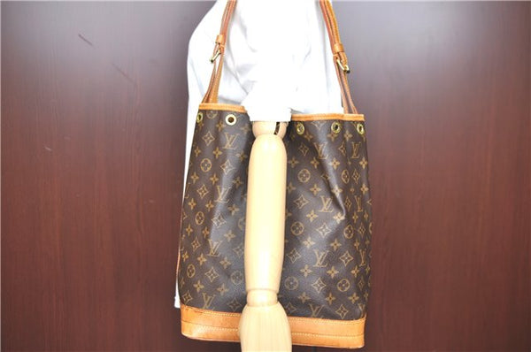 Authentic Louis Vuitton Monogram Noe Shoulder Cross Body Bag M42224 LV 3275A