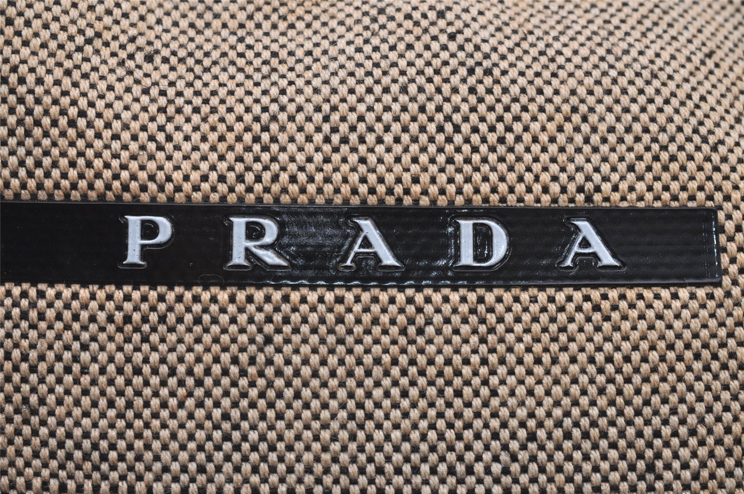 Authentic PRADA Sports Canvas Leather Shoulder Cross Body Bag Purse Beige 3275I