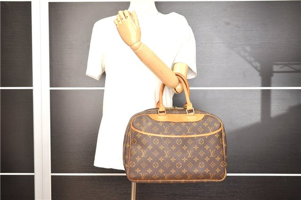 Authentic Louis Vuitton Monogram Deauville Hand Bag M47270 LV 3276F