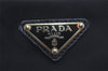 Authentic PRADA Nylon Tessuto Saffiano Leather Shoulder Tote Bag Black 3276I