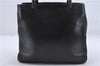 Authentic GUCCI Bamboo Hand Bag Purse Leather 0021061 Black 3277D