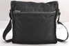 Auth PRADA VIAGIO Nylon Tessuto Saffiano Leather Shoulder Bag V166 Black 3281I