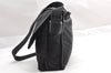 Auth PRADA VIAGIO Nylon Tessuto Saffiano Leather Shoulder Bag V166 Black 3281I