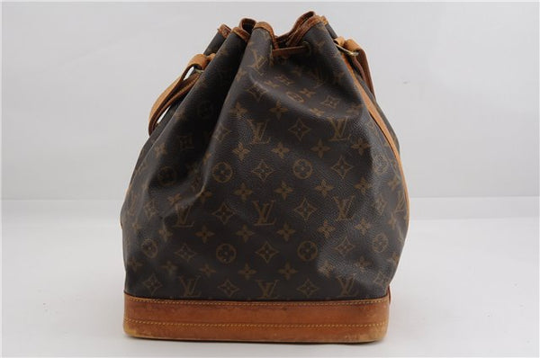 Authentic Louis Vuitton Monogram Noe Shoulder Drawstring Bag M42224 LV 3283F