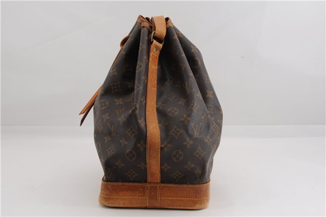Authentic Louis Vuitton Monogram Noe Shoulder Drawstring Bag M42224 LV 3283F