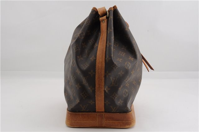 Authentic Louis Vuitton Monogram Noe Shoulder Drawstring Bag M42224 LV 3283F