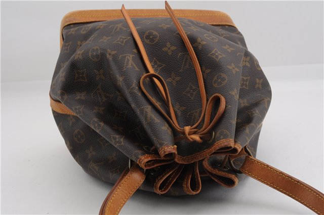Authentic Louis Vuitton Monogram Noe Shoulder Drawstring Bag M42224 LV 3283F