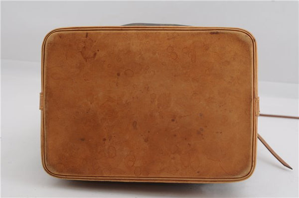 Authentic Louis Vuitton Monogram Noe Shoulder Drawstring Bag M42224 LV 3283F