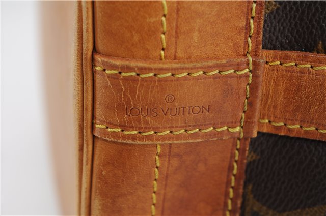 Authentic Louis Vuitton Monogram Noe Shoulder Drawstring Bag M42224 LV 3283F