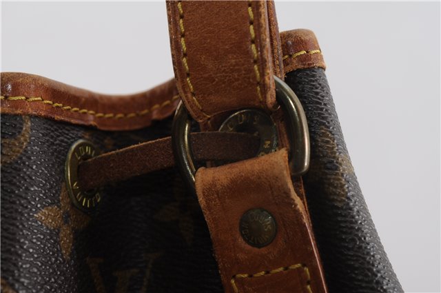 Authentic Louis Vuitton Monogram Noe Shoulder Drawstring Bag M42224 LV 3283F