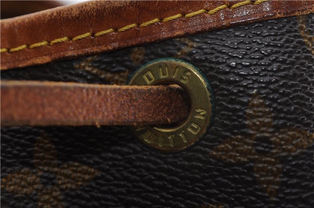 Authentic Louis Vuitton Monogram Noe Shoulder Drawstring Bag M42224 LV 3283F