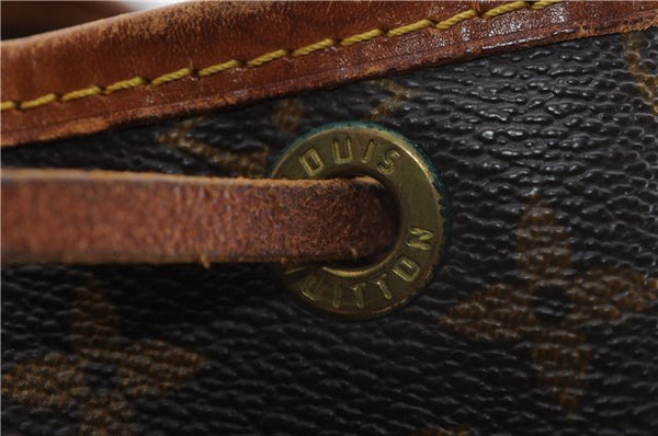 Authentic Louis Vuitton Monogram Noe Shoulder Drawstring Bag M42224 LV 3283F