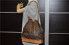 Authentic Louis Vuitton Monogram Noe Shoulder Drawstring Bag M42224 LV 3283F