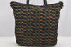 Authentic PRADA Nylon Tessuto Saffiano Leather 2Way Tote Hand Bag Black 3283I