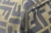 Authentic FENDI Zucca Vintage Shoulder Tote Bag Nylon Leather Brown 3284I