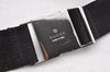 Authentic GUCCI Vintage Waist Body Bag Purse GG Canvas Leather 92543 Black 3285I