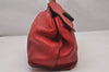 Authentic GUCCI Bamboo Daily 2Way Hand Shoulder Bag Leather 370880 Red 3287I