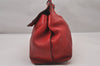 Authentic GUCCI Bamboo Daily 2Way Hand Shoulder Bag Leather 370880 Red 3287I