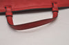 Authentic GUCCI Bamboo Daily 2Way Hand Shoulder Bag Leather 370880 Red 3287I