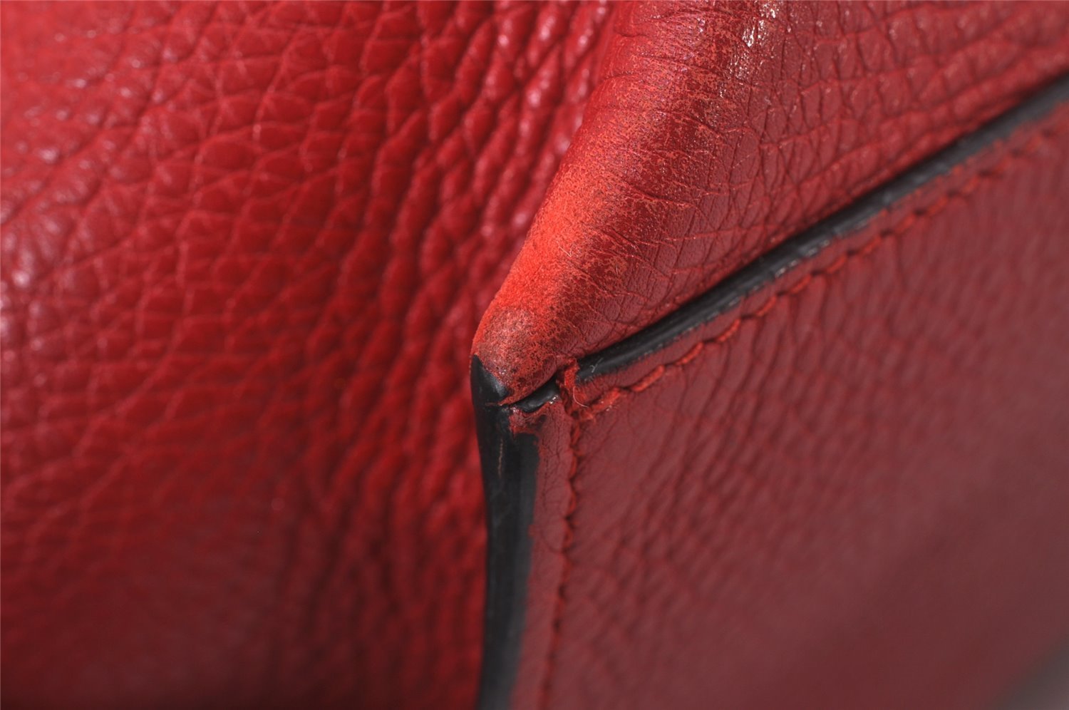 Authentic GUCCI Bamboo Daily 2Way Hand Shoulder Bag Leather 370880 Red 3287I