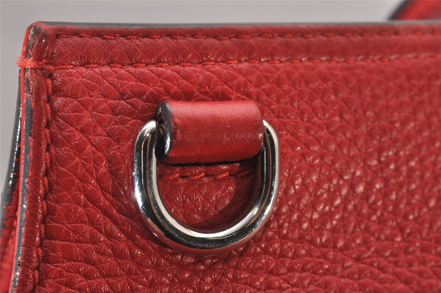 Authentic GUCCI Bamboo Daily 2Way Hand Shoulder Bag Leather 370880 Red 3287I