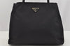 Authentic PRADA Vintage Nylon Tessuto Shoulder Hand Bag Black 3289I