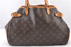 Authentic Louis Vuitton Monogram Batignolles Horizontal Tote Bag M51154 LV 3290F