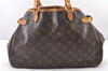 Authentic Louis Vuitton Monogram Batignolles Horizontal Tote Bag M51154 LV 3290F