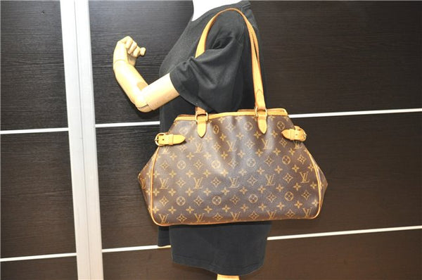Authentic Louis Vuitton Monogram Batignolles Horizontal Tote Bag M51154 LV 3290F