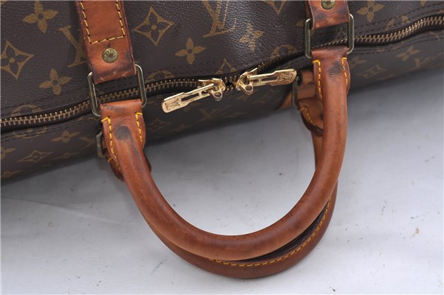 Authentic LOUIS VUITTON Monogram Keepall 55 Boston Bag M41424 LV 3291C