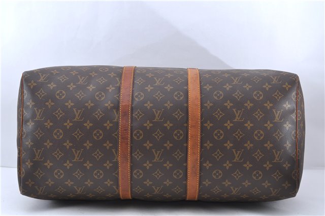 Authentic LOUIS VUITTON Monogram Keepall 55 Boston Bag M41424 LV 3291C