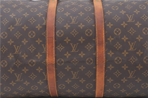 Authentic LOUIS VUITTON Monogram Keepall 55 Boston Bag M41424 LV 3291C