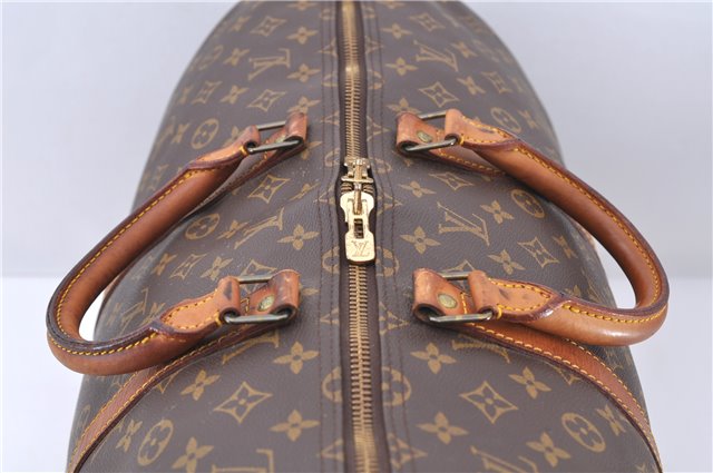 Authentic LOUIS VUITTON Monogram Keepall 55 Boston Bag M41424 LV 3291C